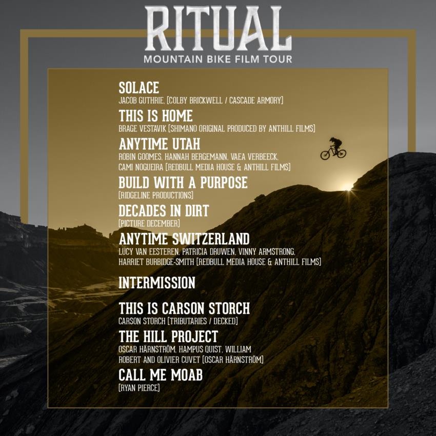 Ritual Mountain Bike Film Tour hosted by CITA